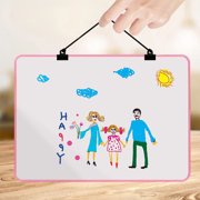 BUTASY Magnetic White Board, Double-Sided Dry Erase Whiteboard Wall Mounted, ortable Small Whiteboard Set for Drawing, Office, Home(Pink)