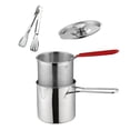 thumbnail image 2 of Luzkey Deep Fryer Set French Fries Pot French Fries Cooker Frying Basket Small Deep Fryer Pot for Baking Frying Boiling Home Kitchen With Lid, 2 of 6