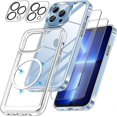 thumbnail image 1 of SZTXJ [5 in 1] Case for iPhone 13 Mini, Magnetic with 2 Glass Screen Protectors + 2 Camera Lens Protectors [Shock Resistant] [Magsafe Compatible] 5.4', 1 of 1