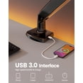 thumbnail image 3 of ErGear Support de Moniteur Simple de 13 à 49 Pouces pour Écrans Ultra Larges, Supporte 26,5 Lb, Bras de Moniteur Simple Robuste, Support de Moniteur Simple avec Pivot, Inclinaison, R, 3 of 7
