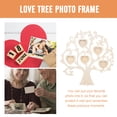 thumbnail image 2 of Miangastore Heart Shape Photo Frame Light Brown 2 Sets 9.75X9.43X0.12in, 2 of 9