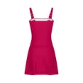 thumbnail image 4 of Jinhomg Maillots de Bain de Vacances pour Femmes Tankini Modeste Maillots de Bain Légers Confortables Bretelles Spaghetti Encolure Carrée Robe de Bain Maillot Dermoprotecteur Tenue de Plage Prime Day 2025 Rouge G, 4 of 10