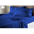 thumbnail image 2 of 900 Thread Count 3 Piece ( 1-Fitted Sheet + 2 - Pillow Cases ) Fitted Sheet 24 Inch Deep Pocket 100% Egyptian Cotton Stripe Pattern, 2 of 4
