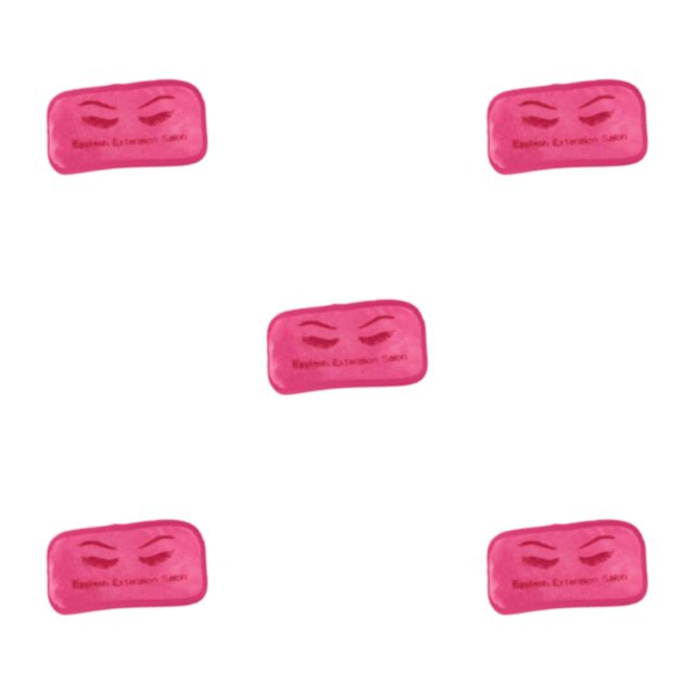 maskred Durable Extension de Cils Front Pad Microfibre Support Extension Plateau Souple Rose 9 x 19cm 5Set