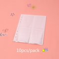 thumbnail image 2 of Candyn Multi Compartments Binder Photo Album 10 Pcs A5 Binder Sleeves Refillable Notebook Photocard Name Card ID Holder, 2 of 5