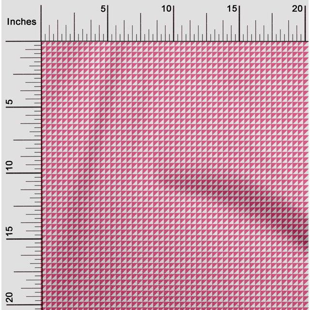 oneOone Cotton Poplin Fabric Triangle Geometric Fabric Prints By Yard 56 Inch Wide