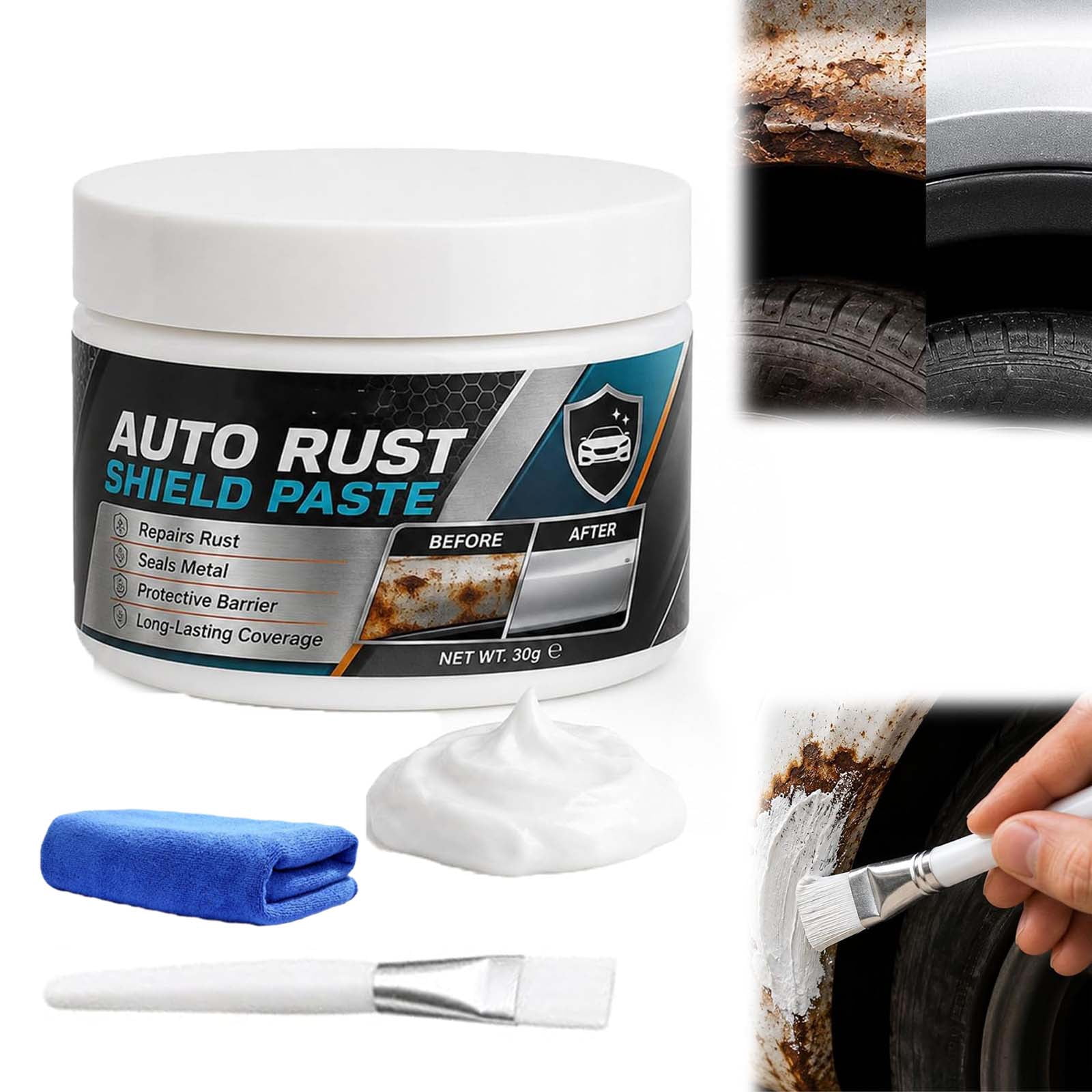Car Metal Rust Repair Paste, Automotive Rust Filler | For Car Body ...