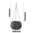 thumbnail image 3 of Yhmxh Home Decor, Room Decor, Wall Decor Hanging Rattan Hanging Basket Planter Water Barrier Designs No Rotten Rootss Plasti c Hanging Basket Planter, 3 of 6