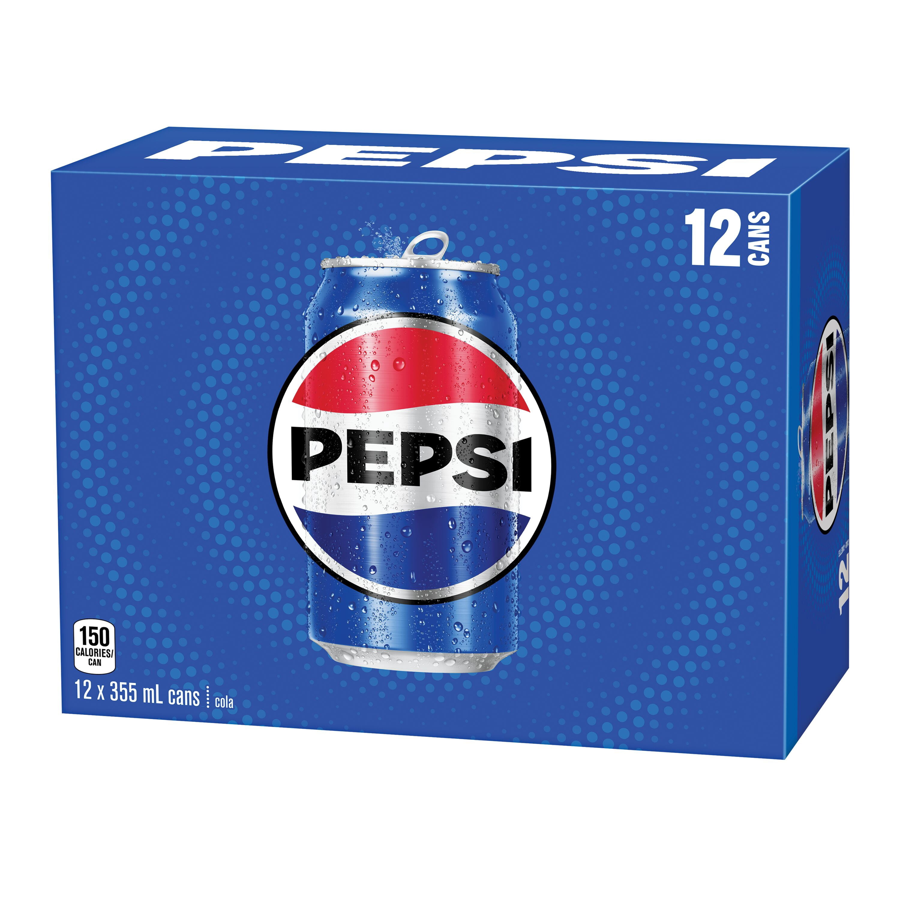 Pepsi Cola 355ml cans, pack of 12