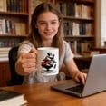 thumbnail image 4 of Huanglei Quiet Quiet Mug Dancing Pig Kick Novelty Ceramic Mug Funny Cute For Coffee & Lovers, 4 of 6