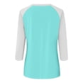 thumbnail image 4 of Birdeem Blouse pour Femmes Mode pour Femmes T-Shirt Imprimé Manches 3/4 Blouse Col Rond Hauts Décontractés, 4 of 12