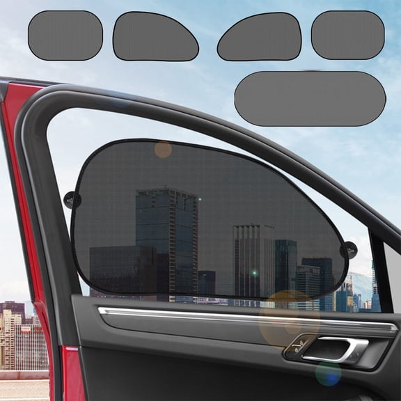 Car Curtain For Car,Car Sun Shade Windshield,Car Window Shades For Baby - Sun Shade Blocker,Window Cover Sunshade Products Car Sun Shield- Side Window Screens For SUV- Mesh Car Window Shade,5 Pack
