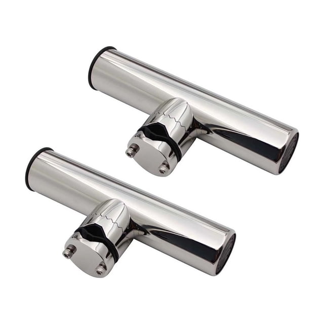 2 Pcs Support de Canne à Pêche pour Bateau en Acier Inoxydable Accessoires de Bateau Marin Yacht Support de Canne à Polir Quincaillerie de Pêche