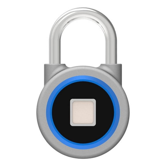 PENGXIANG NEW Fingerprint Smart Keyless Lock Bluetooth 4.0 Waterproof APP / Fingerprint Unlock Anti-Theft Padlock Door Luggage Case Lock for Android iOS  Blue