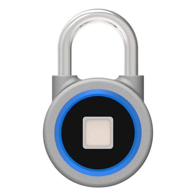 PENGXIANG NEW Fingerprint Smart Keyless Lock Bluetooth 4.0 Waterproof APP / Fingerprint Unlock Anti-Theft Padlock Door Luggage Case Lock for Android iOS Blue