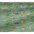 thumbnail image 5 of oneOone Silk Tabby Fabric Leaves & Floral Block Printed Fabric 1 Yard 42 Inch Wide, 5 of 5