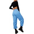 thumbnail image 3 of Innerwin Jogger Pants With Pockets Women Trousers Sports Solid Color Lounge Sweatpants Sky Blue L, 3 of 4