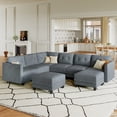 thumbnail image 1 of LLappuil Modular Sectional Sofa, 8 Seat Modular Sectional Sofa with Storage, Velvet Waterproof Anti-Scratch Sofa for Living Room, 1 of 8