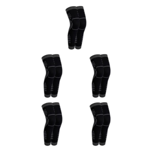 relayinert Sport Knee Pads Impact-resistant Knee Support Brace For Sports Enthusiasts Sports Protection black M 5Set