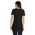 thumbnail image 4 of Inkmeso Long Length Notch Neck Top For Women Basic Cotton Tee Shirt w/ Pocket Patch Legging Top, 4 of 7