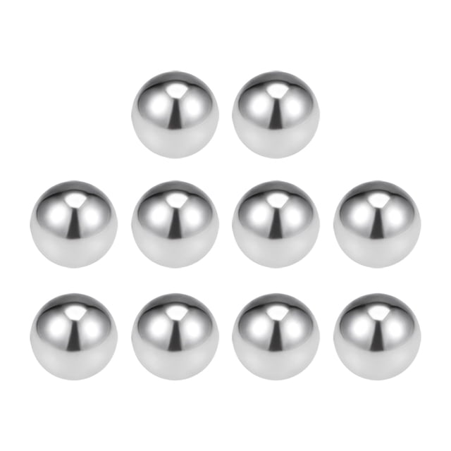 Uxcell Billes de Roulement Métriques en Acier Inoxydable 304 Grade G100 Billes de Précision 14 mm /0,55 Pouces