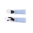 thumbnail image 1 of BKER Stainless Steel Fork Spoon Set With Silicone Handle Durable Tableware For Kitchen Dining Camping Travel Picnic BBQ Party, 1 of 4
