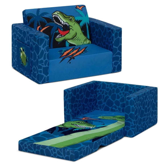 Delta Children Cozee Chaise rabattable - Chaise convertible 2 en 1 en chaise longue pour tout-petits et enfants