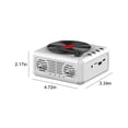 thumbnail image 3 of IROINID Haut-Parleur Bluetooth, Petit Haut-Parleur, Haut-Parleurs Bluetooth Portables TWS, Tourne-Disque TWS Son Bluetooth Rétro Créatifs Mini Portable Insert de Carte Petit Haut-Parleur Caisson de Basses Cadeau, 3 of 6