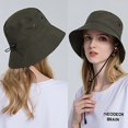 thumbnail image 4 of Women Sun Hat Wide Brim Protection Beach Hat Adjustable Bucket Hat Summer Hats, 4 of 4