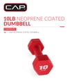thumbnail image 2 of CAP, 10lb Neoprene Dumbbell, Red, Single, 2 of 8