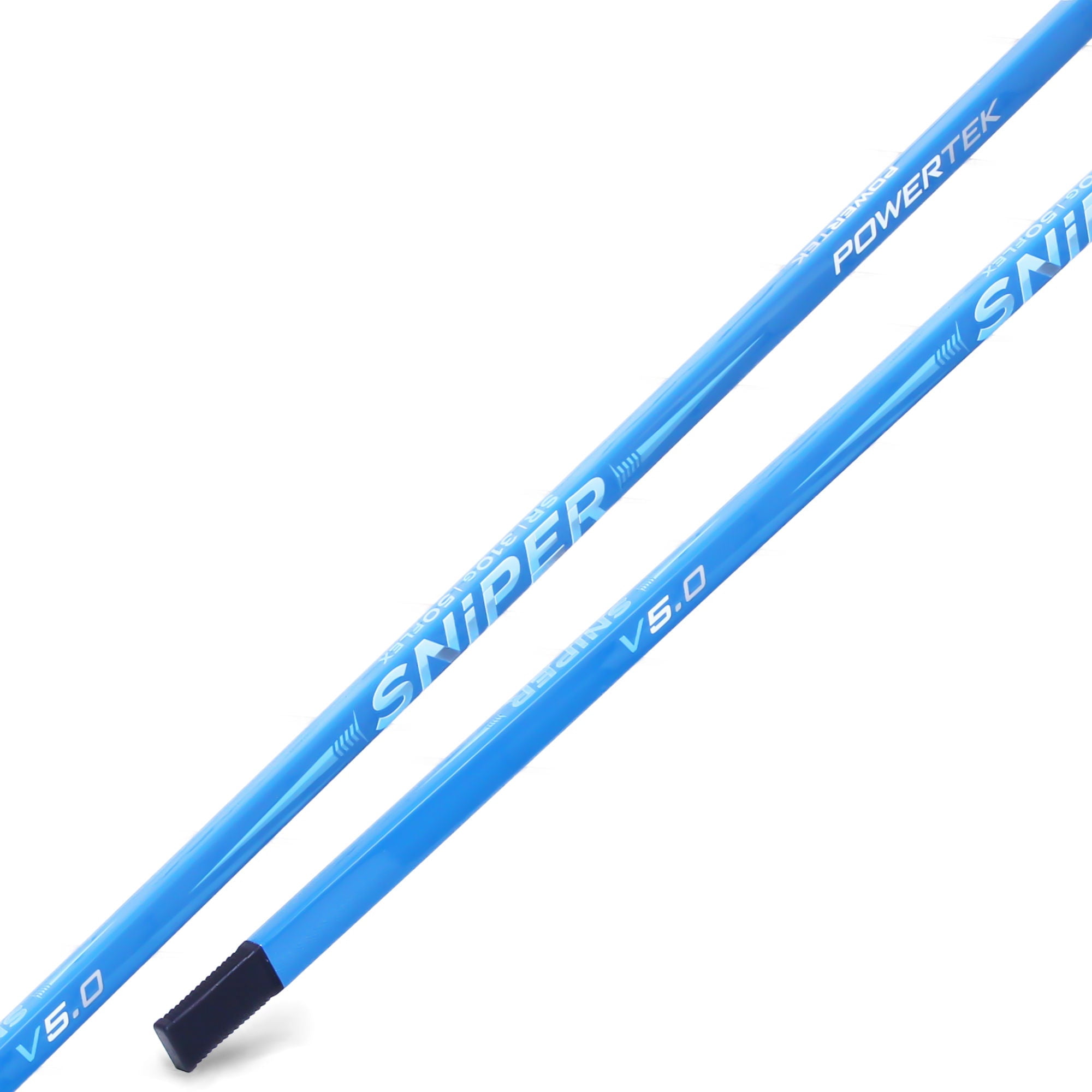 Powertek V5.0 Sniper Ringette Stick &ndash; Junior/Sky Blue/50 Flex