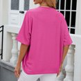 thumbnail image 4 of Cardigan pour Femmes Cardigan Uni pour Femmes Veste Cardigan à Manches 5/4 et Haut à Volants Cardigan, 4 of 9