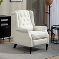 thumbnail image 2 of HOMCOM Manual Reclining Sofa with Armrests for Living Room Cream White, 2 of 10