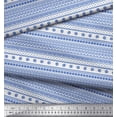 thumbnail image 2 of Soimoi Blue Modal Satin Fabric African Tribal Decor Fabric Printed Yard 42 Inch Wide, 2 of 3