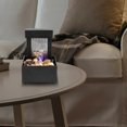 thumbnail image 2 of Dosaele Tabletop Fountain with Light Battery/USB Operated Mini Indoor Water Fountain Feature Zen Meditation Fountain Decor for Table Office Home, 2 of 7