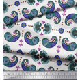 thumbnail image 3 of Soimoi Poly Georgette Fabric Dot,Floral & Paisley Print Fabric by The Yard 42 Inch Wide, 3 of 3