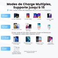 thumbnail image 2 of Jinsinto 15W fast wireless charger, Qi induction charger compatible with multiple smartphone models, 2 of 5