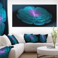 thumbnail image 1 of Abstract Blue Floral Fractal Background - Extra Large Floral Wall Art, 1 of 4