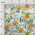 thumbnail image 1 of oneOone Cotton Flex Peach Fabric Florals Craft Projects Decor Fabric Printed By The Yard 40 Inch Wide, 1 of 4