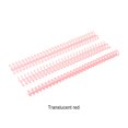 thumbnail image 4 of mmirethe 10pcs/set Reusable Plastic Binder Spines Convenient And Durable Solution For Loose Leaf Binders Rosy+10pcs, 4 of 6