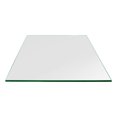 thumbnail image 1 of Dulles Glass 24 In Square Flat Polish Edge 1/4 In Tempered Glass Table Top, 1 of 6