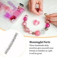 thumbnail image 2 of 100 Pcs Rondelles en Strass avec Grandes Rondelles Rondes Multicolores Trous Breloque Perles Entretoises Bijoux Cristal Multicolores Perles en Vrac pour Bricolage Collier Blanc, 2 of 7