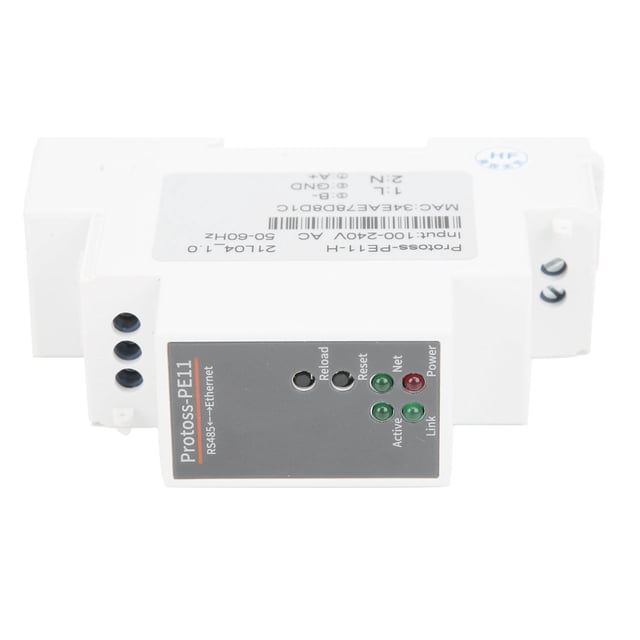 100-240VAC Serial Server, Rail-Mounting Router RS485 To 10/100M Ethernet Conversion Rail-Mounting RS485 To Ethernet Serial Server For MQTT For TCP For UDP