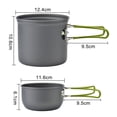 thumbnail image 2 of Outdoor Camping Table 5Pc Outdoor Portable Camping Pot 1-2 People Picnic Barbecue Tableware Pot, 2 of 8