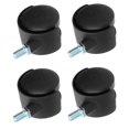 thumbnail image 4 of Furniture Caster,4Pcs PU Casters with Caster Cabinet Caster Remarkable Clarity, 4 of 14