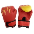 thumbnail image 1 of S SERENABLE 1 Paire Gants de Boxe pour Enfants 8 Sacs MMA Entraînement Muay Thaï Mitaines Rouge Rouge 7 Pouces, 1 of 9