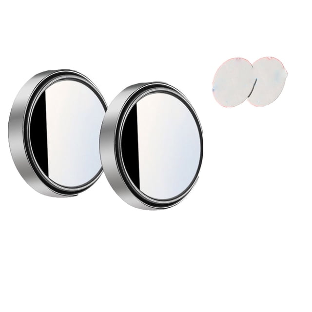 Boovnll Trousse d'Outils, Petit Miroir Rond Rétroviseur Rétroviseur de Voiture Aide pour Store Inversé Réflecteur à 360 Degrés Angle Grand Réglable Autocollant, Ensemble d'Outils, Essentiels pour la Maison, Essentiels Ménagers
