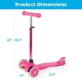 thumbnail image 3 of Best Choice Products Trottinette Mini pour Enfants avec Roues Lumineuses, Hauteur Réglable, 3 of 7