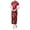 Wine, variant on Vintage Chinese Cheongsam Dress Embroidered Short Sleeve Long Length Women'S Traditional Qipao Plus Size Dress Wine Xxxxxxl