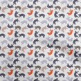 thumbnail image 1 of oneOone Polyester Spandex Red Fabric Animal Cat Quilting Supplies Print Sewing Fabric By The Yard 56 Inch Wide, 1 of 4